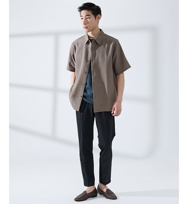 ABAHOUSE「【SMART CLOSET】シルケット天竺 クルーネック 半袖Tシャツ / 接触」|Tシャツ・カットソー|