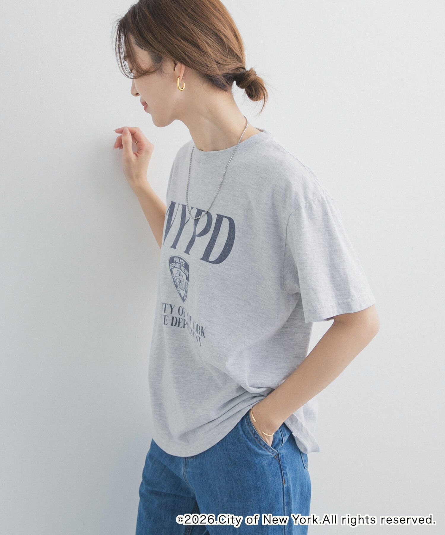 URBAN RESEARCH DOORS「『別注』GOOD ROCK SPEED&times;DOOS　NYC NYPD T-SHIRTS」|Tシャツ・カットソー|
