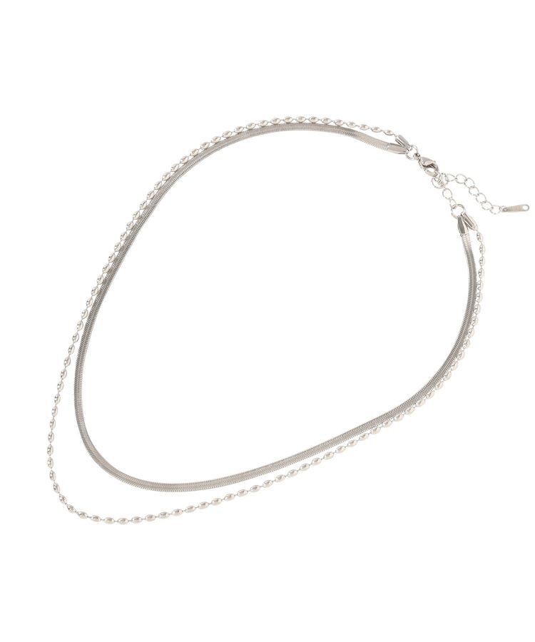 AMERICAN HOLIC「【ステンレス】 スネーク 2連ネックレス」|ネックレス|