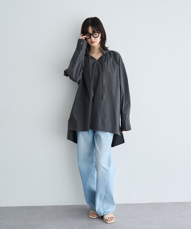 YECCA VECCA「タイプライタースキッパーオーバーシャツ」|シャツ・ブラウス|