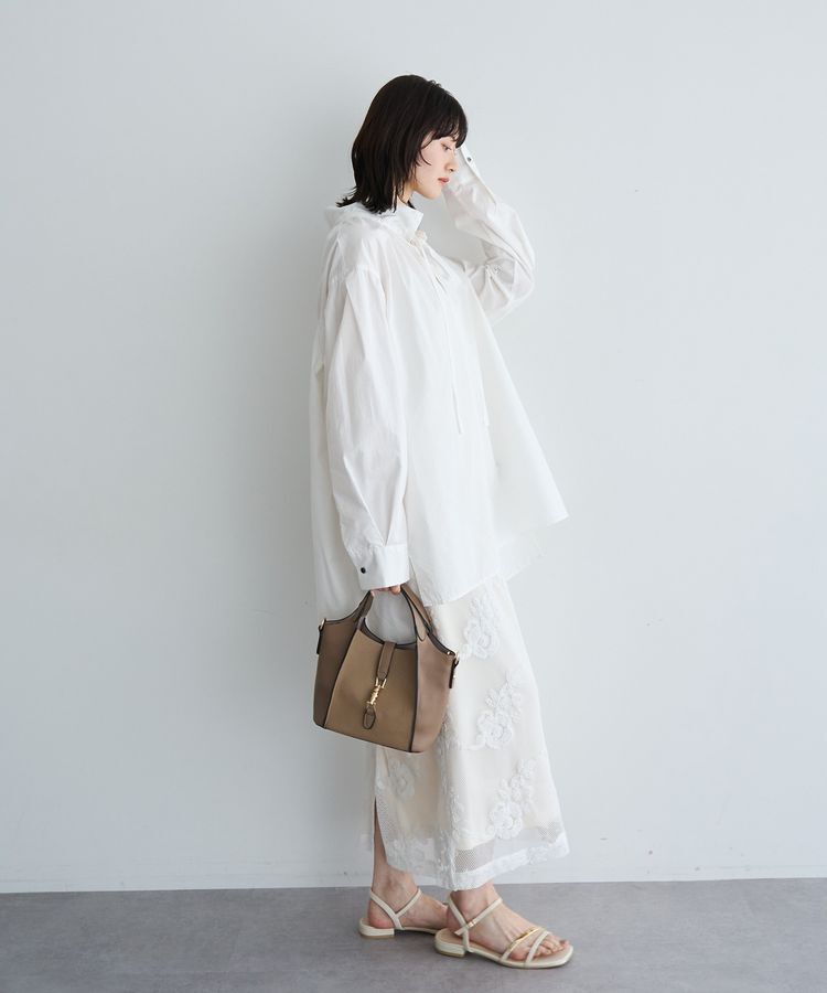 YECCA VECCA「タイプライタースキッパーオーバーシャツ」|シャツ・ブラウス|