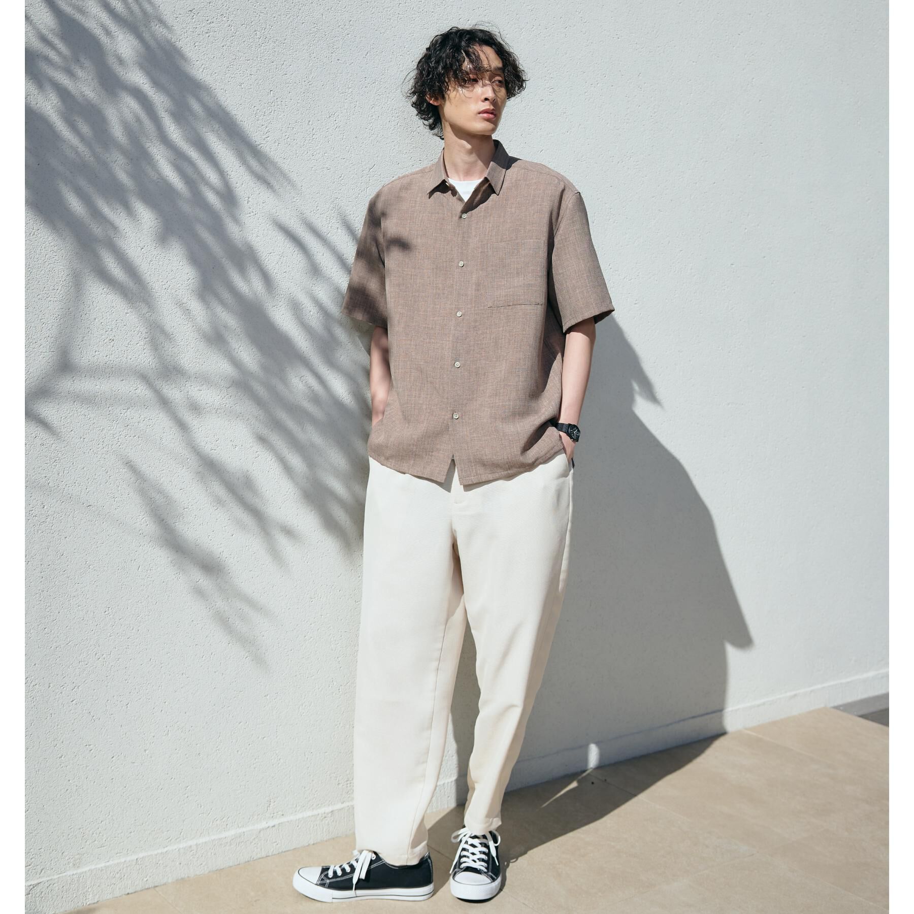 THE SHOP TK「パナマメッシュ ワイドパンツ セットアップ可」|その他|