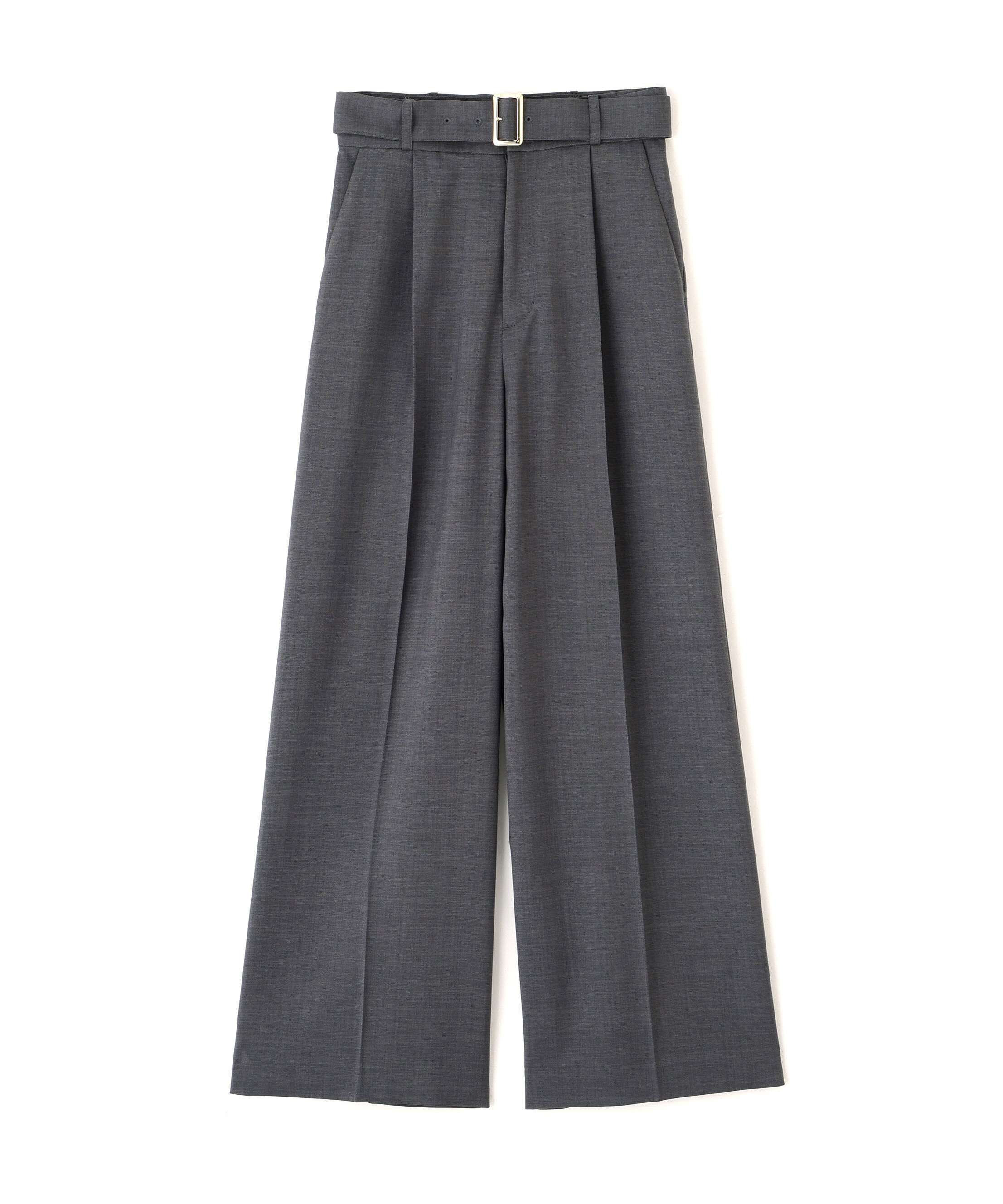 PROPORTION BODY DRESSING「＜ウォッシャブル＞ベルト付きタックワイドパンツ　26SS」|その他|