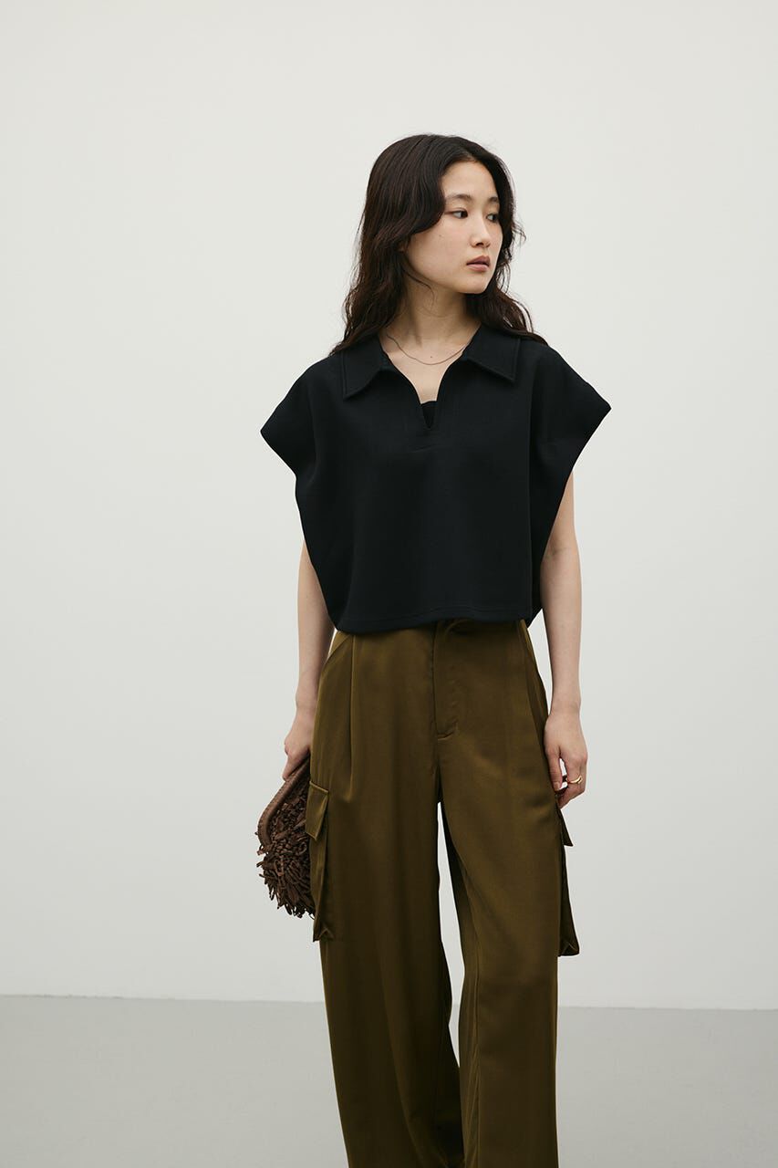 STYLEMIXER「スキッパーダンボールカットトップ」|Tシャツ・カットソー|