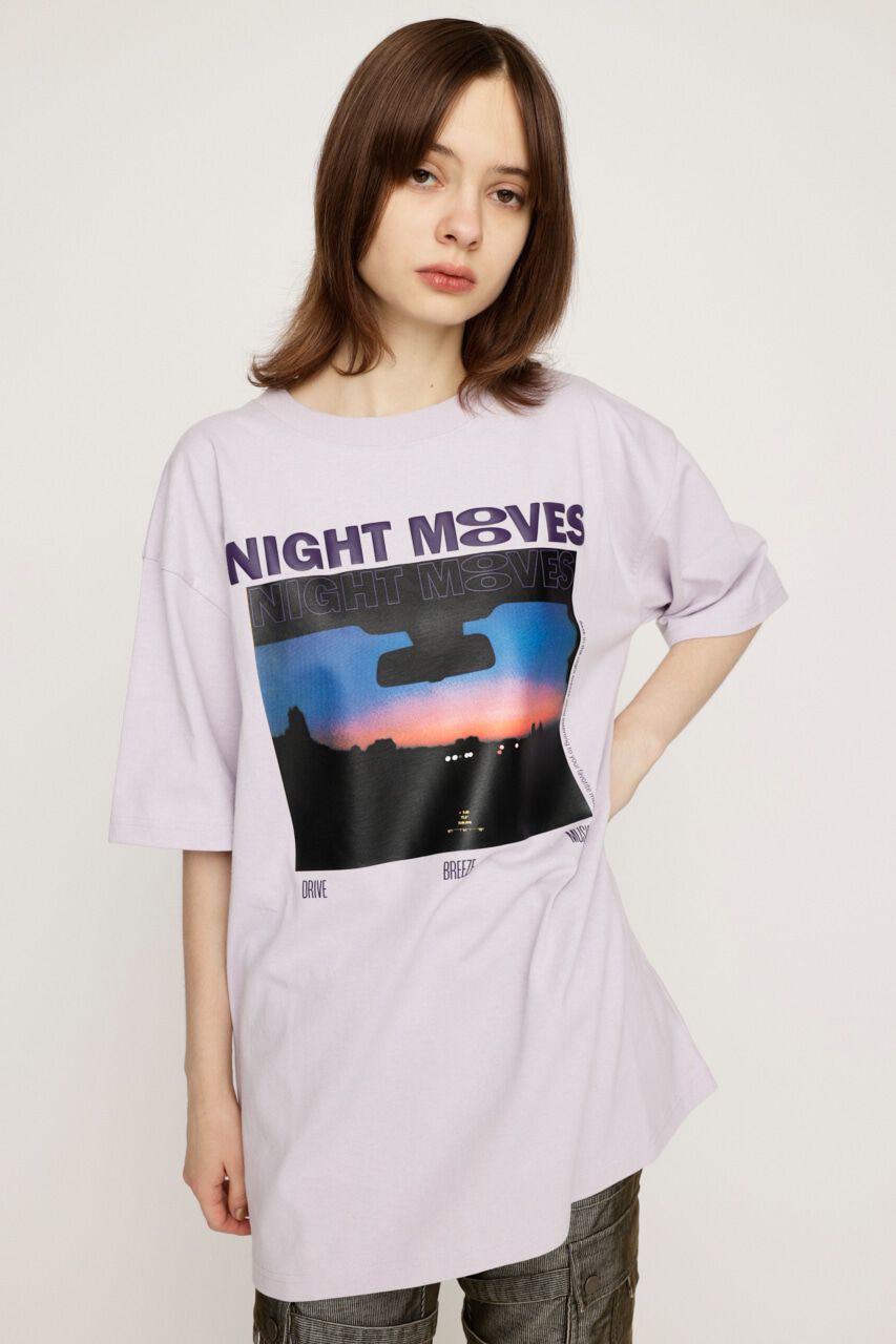 SLY「OVERSIZE PHOTO PRINT Tシャツ」|Tシャツ・カットソー|L/PUR1