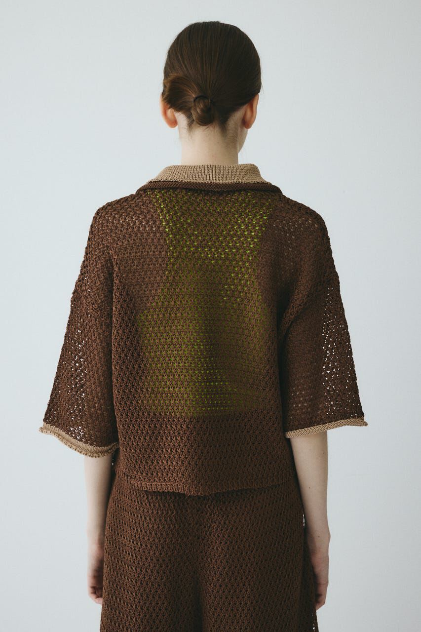 HeRIN.CYE「［予約］Mesh knit pull over」|ニット・セーター|