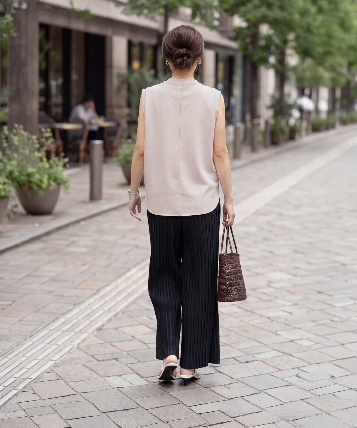 STYLE DELI「【selection】ハリ感スムースノースリトップス」|タンクトップ|