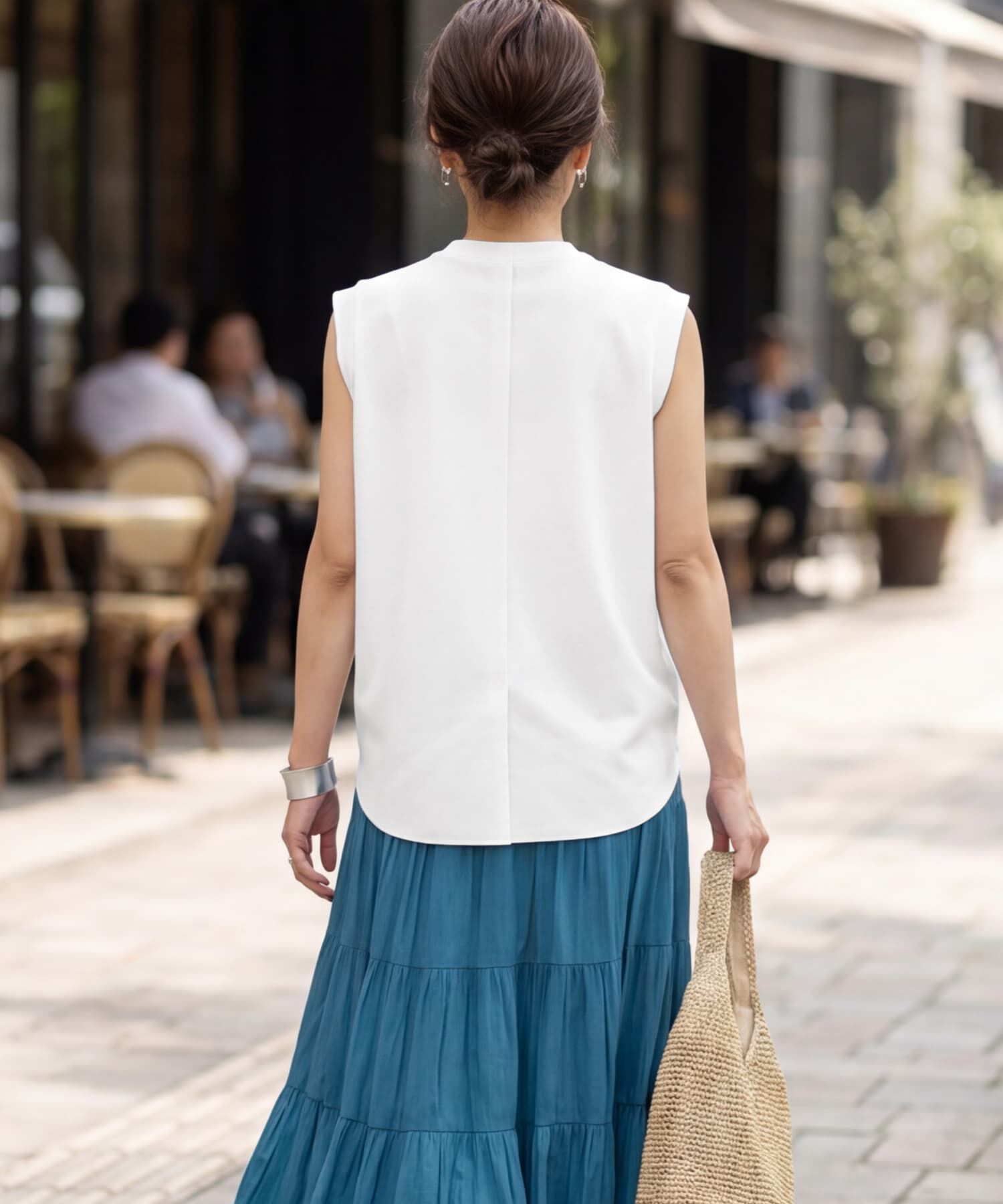 STYLE DELI「【selection】ハリ感スムースノースリトップス」|タンクトップ|