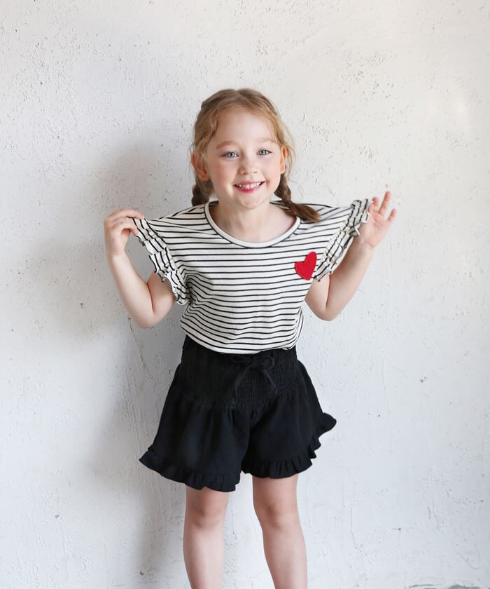 BACKYARD FAMILY「キッズ Tシャツ 半袖 女の子 通販 カットソー 73022401 半袖Tシャツ 夏服 フリル」|その他|