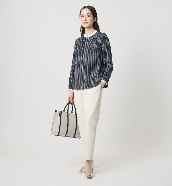 UNITED ARROWS「バイカラー パイピング ブラウス ‐ウォッシャブル‐」|シャツ・ブラウス|