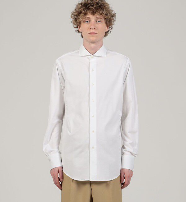 TOMORROWLAND MENS「160/2コットンカノコ カッタウェイカラーシャツ」|シャツ・ブラウス|