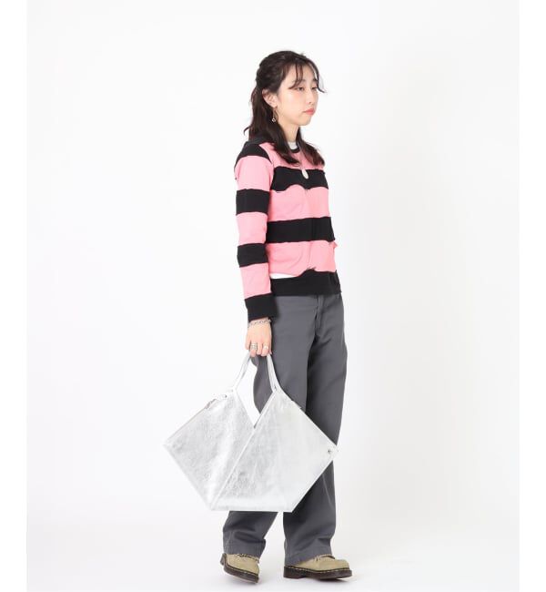  「【blancle/ ブランクレ】M.LETHER Rap flat tote」|トートバッグ|