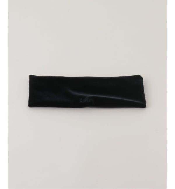 U by SPICK&SPAN「【heyep/ヘイップ】 Velour Logo HairBand」|その他|ブラック