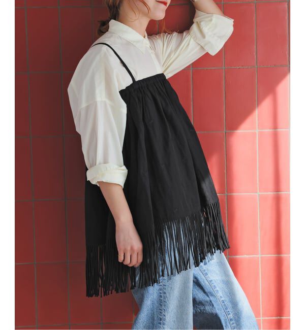 Spick and Span「crinkle crinkle crinkle 別注フリンジキャミ*」|キャミソール|
