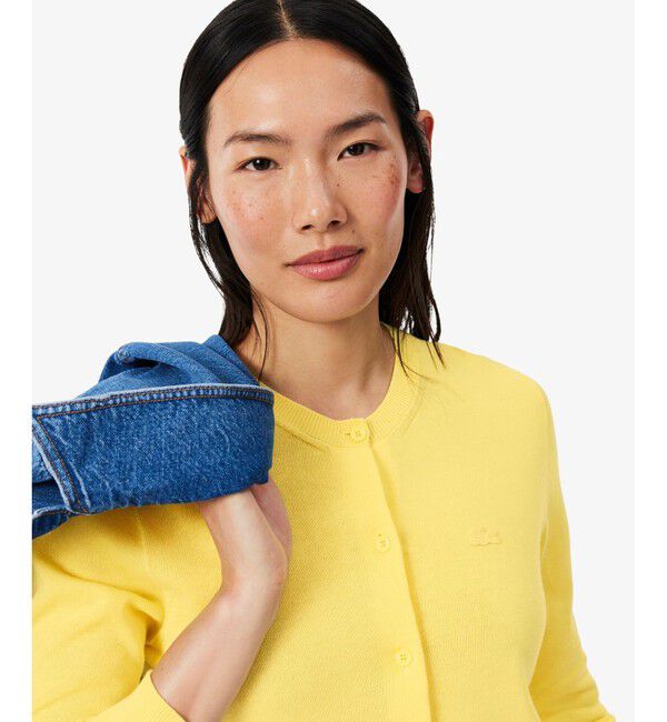 LACOSTE「シームレス3Dニットカーディガン」|カーディガン|