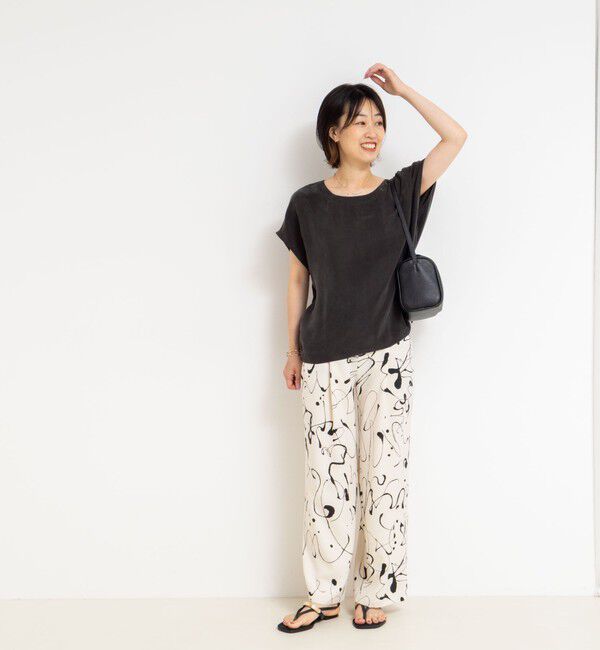 NOLLEY'S「《セットアップ対応》ウォッシャブルシルキーキュプラフレンチブラウス」|シャツ・ブラウス|