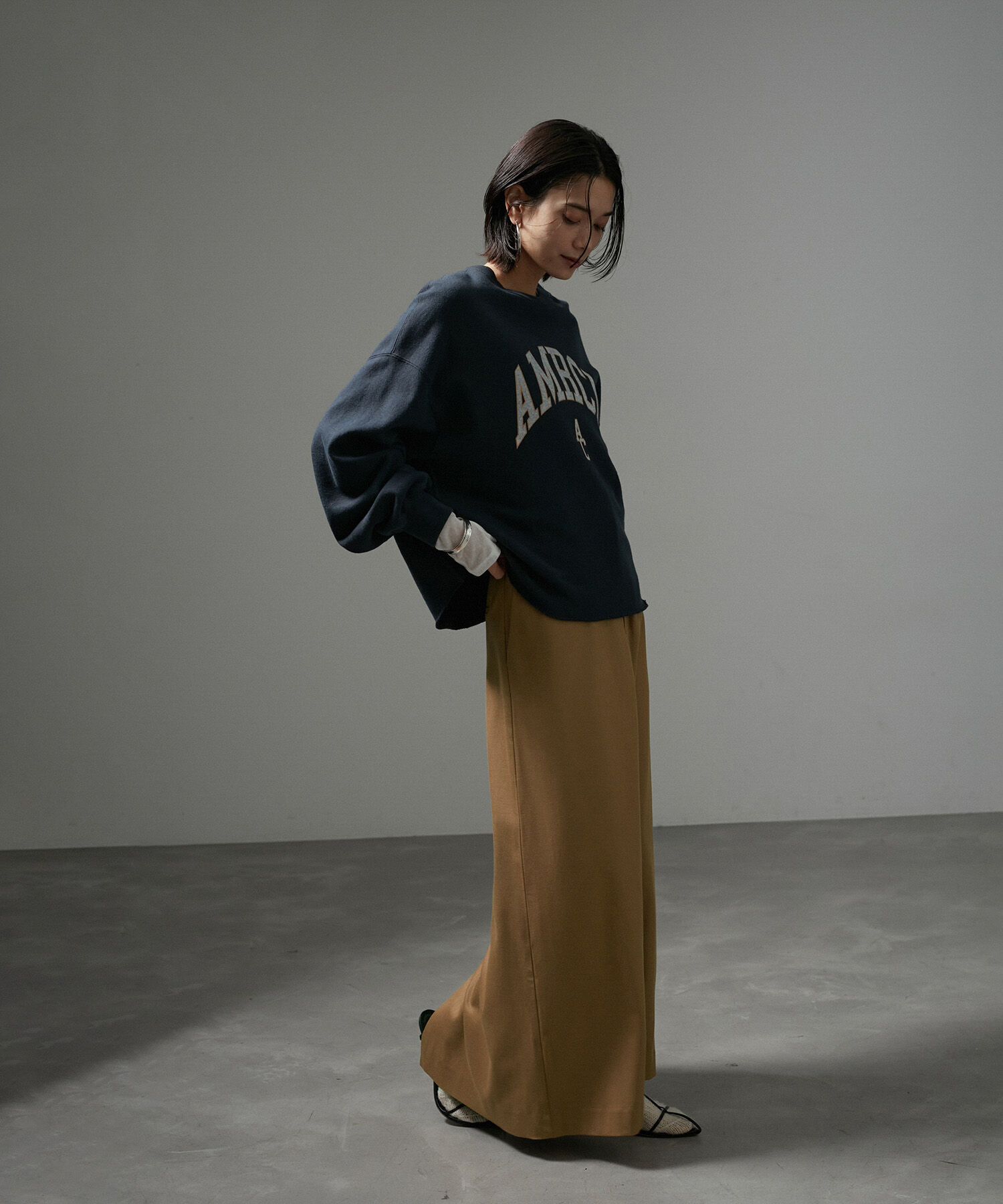 SALON adam et rope'「【WEB限定】サスペンダートラペーズスカート」|スカート|
