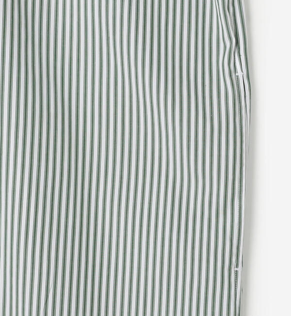 GYMPHLEX「Gymphlex | コットン スリーブレス ボタンダウンシャツワンピース STRIPE WOMEN」|ワンピース|