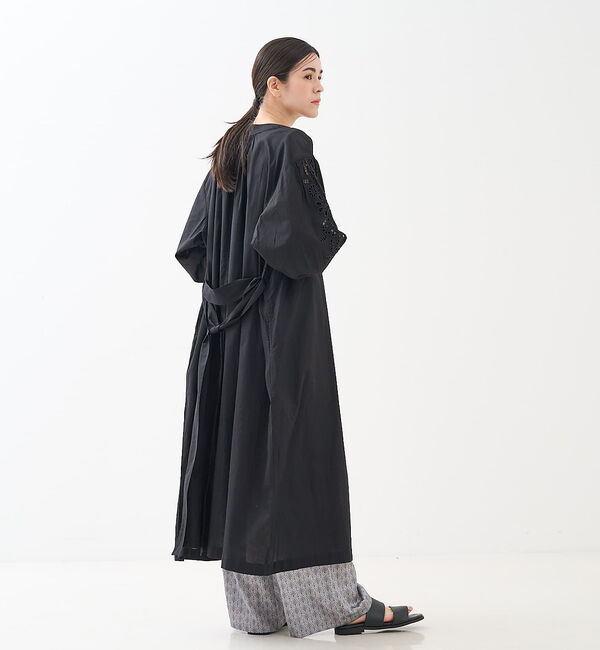 collex「アイレット刺繍ガウンワンピース」|ワンピース|