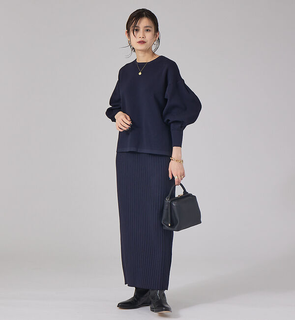 Rouge vif「【セットアップ対応】ストレッチリブニットスカート」|スカート|