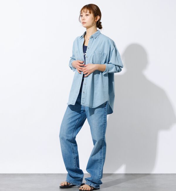 Rouge vif「【MICA&DEAL /マイカアンドディール】Denim shirt / デニム」|シャツ・ブラウス|