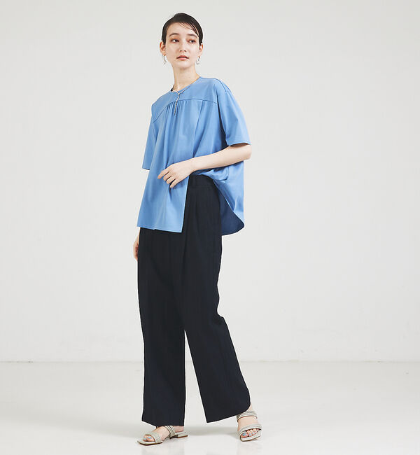 qualite「アシメフロントカットソー」|Tシャツ・カットソー|
