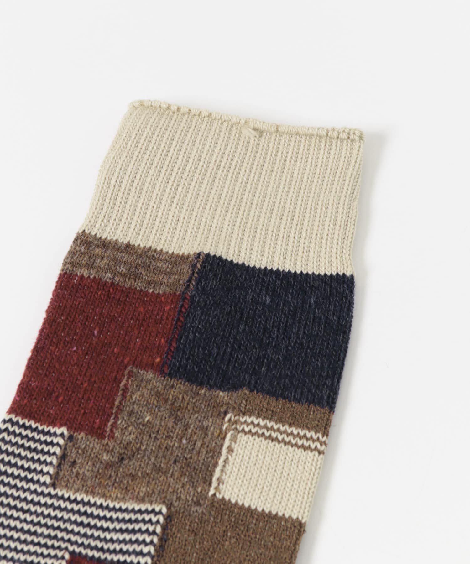 URBAN RESEARCH DOORS「『別注』Anonymous Ism&times;DOORS　パッチワーククルー」|ソックス|