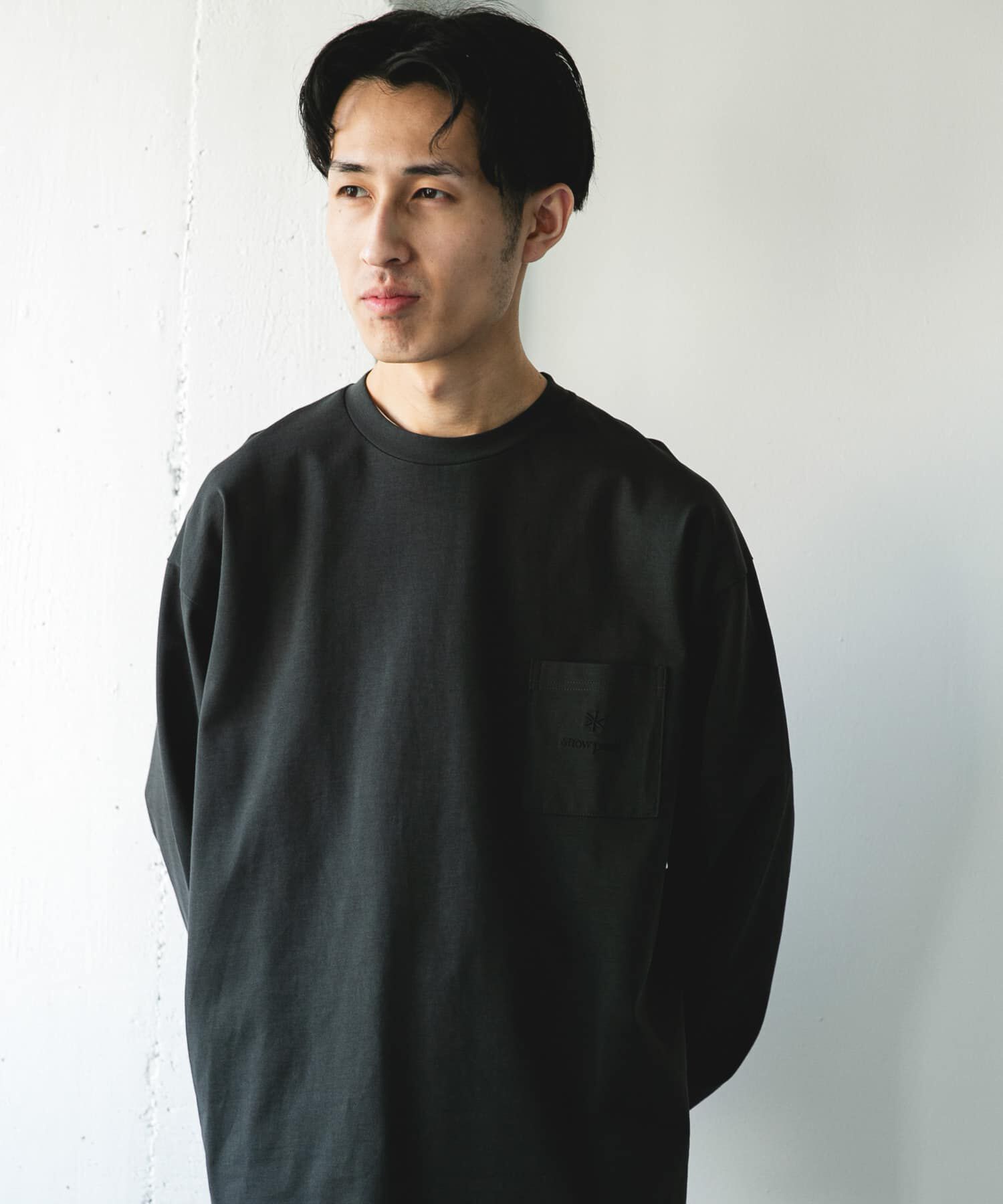 URBAN RESEARCH DOORS「『別注』Snow Peak Apparel&times;DOORS　POCKET LOGO LONG-SLEEVE T-SHIRTS」|Tシャツ・カットソー|