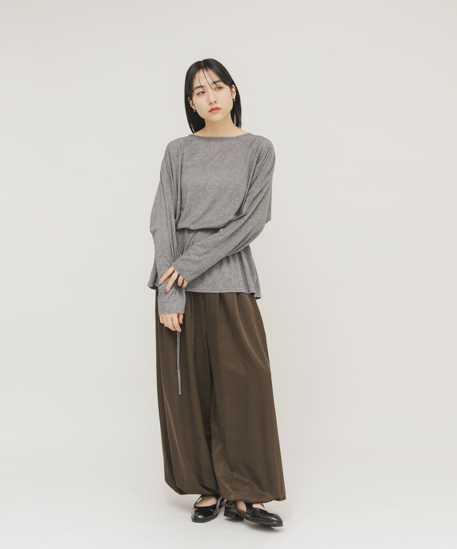 「ルーズシアートップス+ストラップ」|Tシャツ・カットソー|