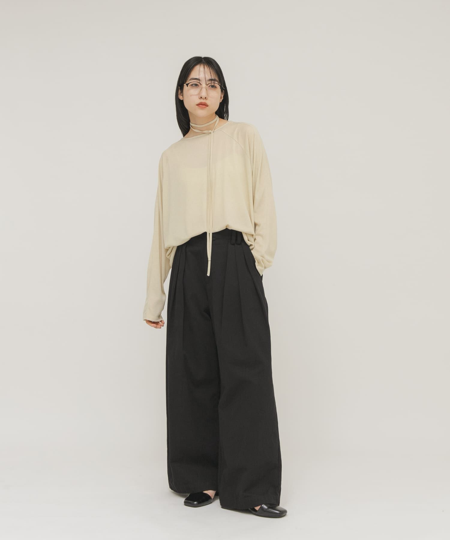  「ルーズシアートップス+ストラップ」|Tシャツ・カットソー|