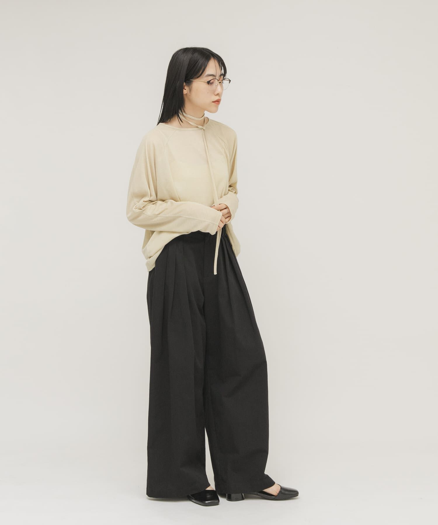  「ルーズシアートップス+ストラップ」|Tシャツ・カットソー|