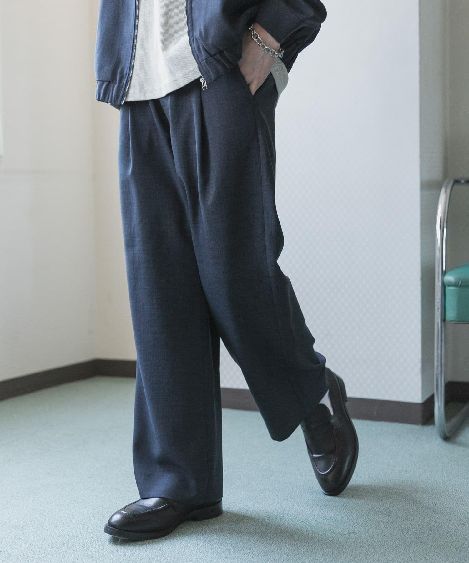 SENSE OF PLACE by URBAN RESEARCH「『UR TECH DRYLUXE』リネンライクワイドパンツ」|その他|