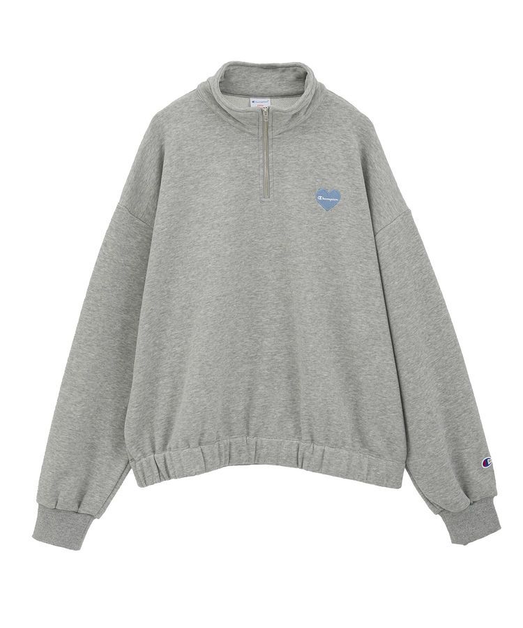 earth music&ecology「Champion&times;emaeハーフジップハートスウェット」|スウェット・ジャージ|