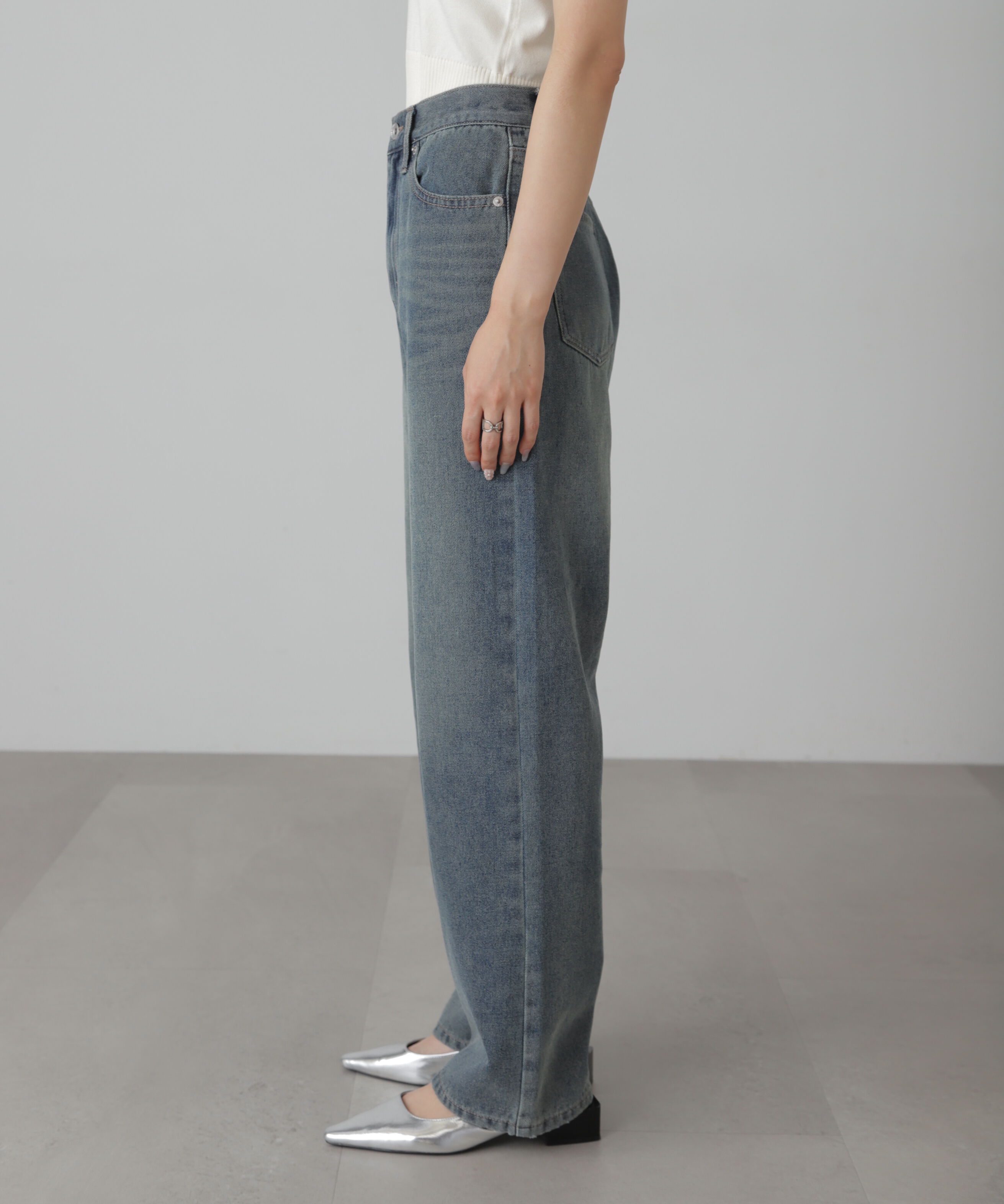  「[XS-Lサイズ展開]ストレートデニムパンツ」|その他|