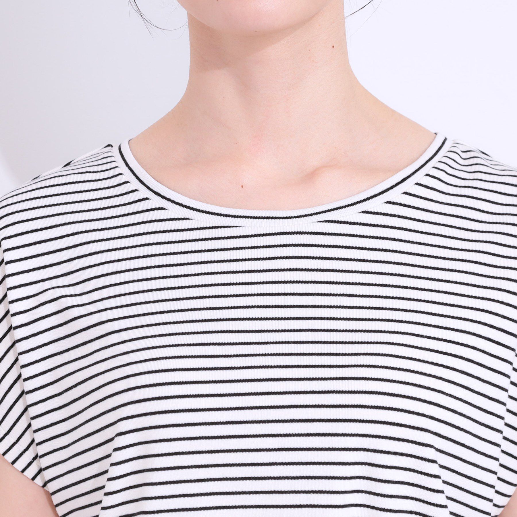 SHOO･LA･RUE「【S-LL/2点セット】程よい甘さをプラス Tシャツ＋チュールトップス」|Tシャツ・カットソー|