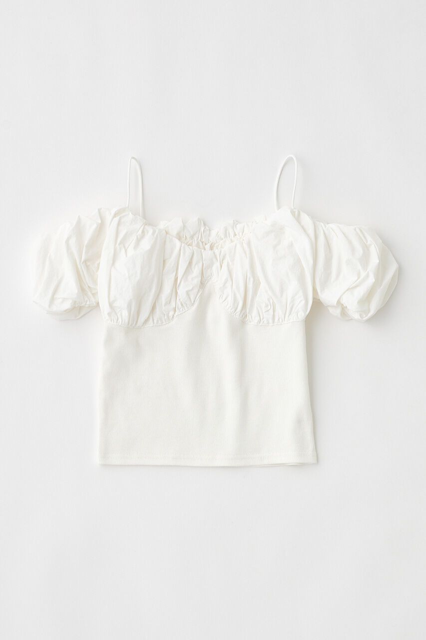 MOUSSY「VOLUME SLEEVE DOCKING トップス」|Tシャツ・カットソー|