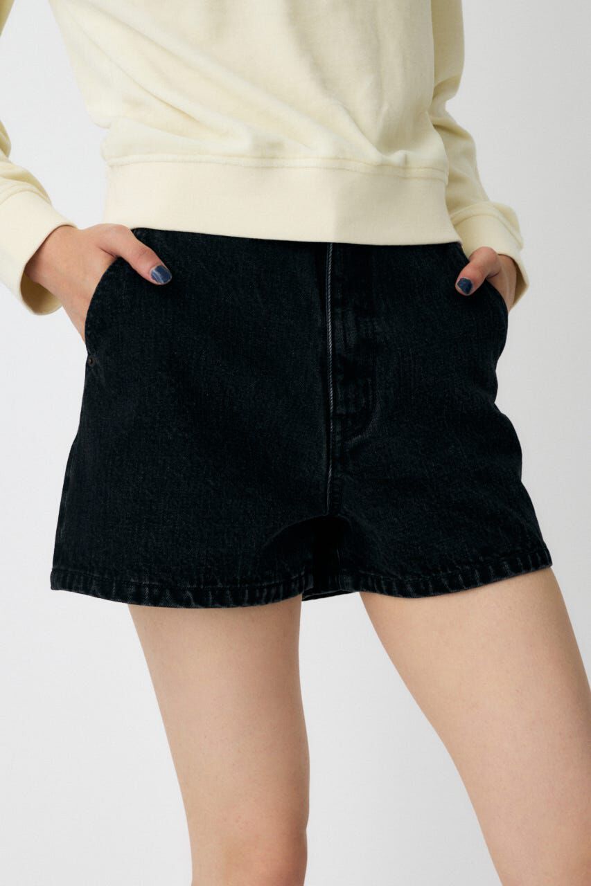 MOUSSY「MICRO DENIM ショーツ」|デニム|BLK