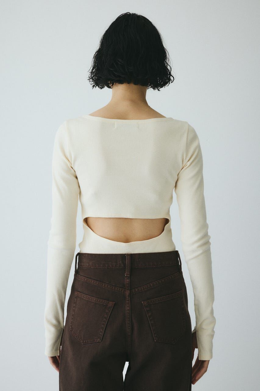 HeRIN.CYE「Teleco back open tee」|Tシャツ・カットソー|