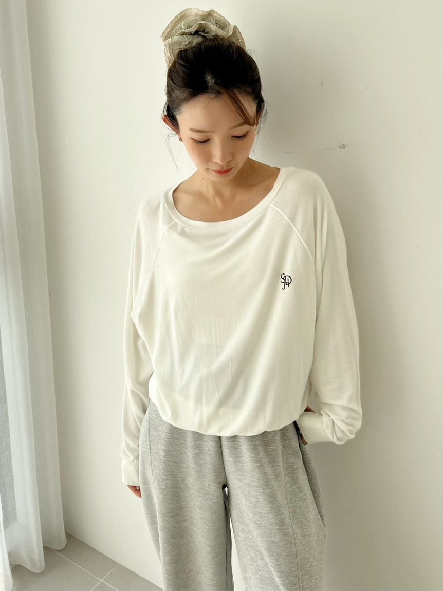 SNIDEL HOME「ワンポイントルーズカットソー」|ルームウェア|IVR