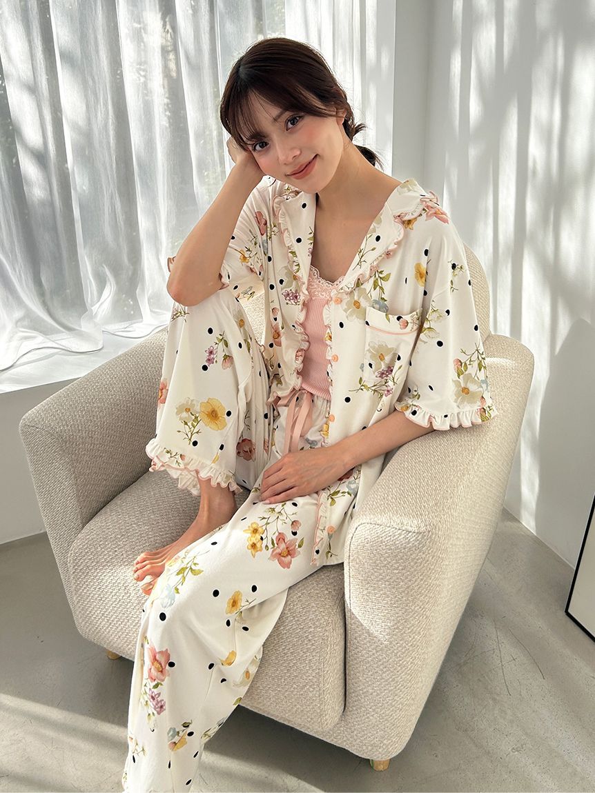 SNIDEL HOME「【Moilis】開襟シャツ」|ルームウェア|