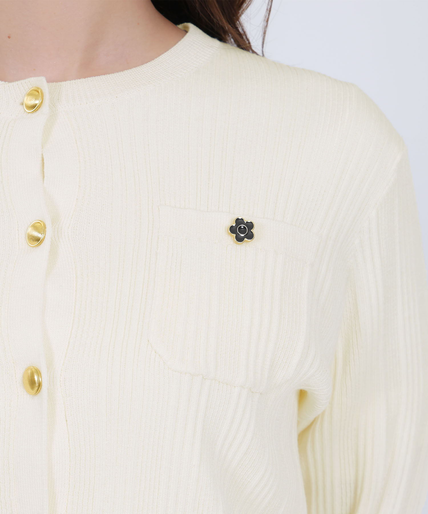MARY QUANT「ゴールドボタン アンサンブル」|カーディガン|