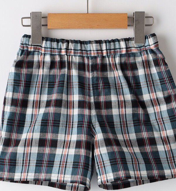 SHIPS KIDS「SHIPS KIDS:80～90cm / コットン チェック ショート パンツ」|その他|