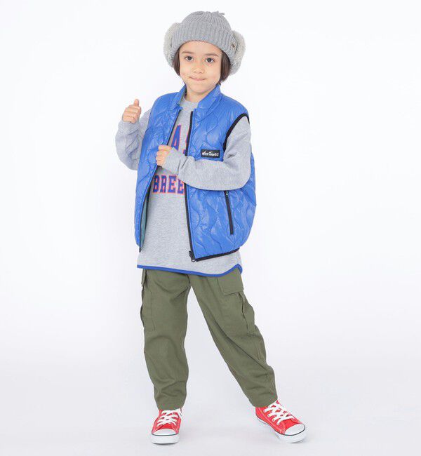 SHIPS KIDS「【SHIPS KIDS別注】WILD THINGS:100～125cm / リバーシブル ベスト」|ダウンベスト・ベスト|