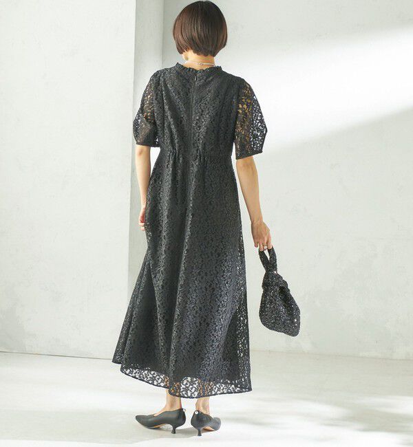 SHIPS for women「kaene:コード レース パフ スリーブ ワンピース」|ワンピース|