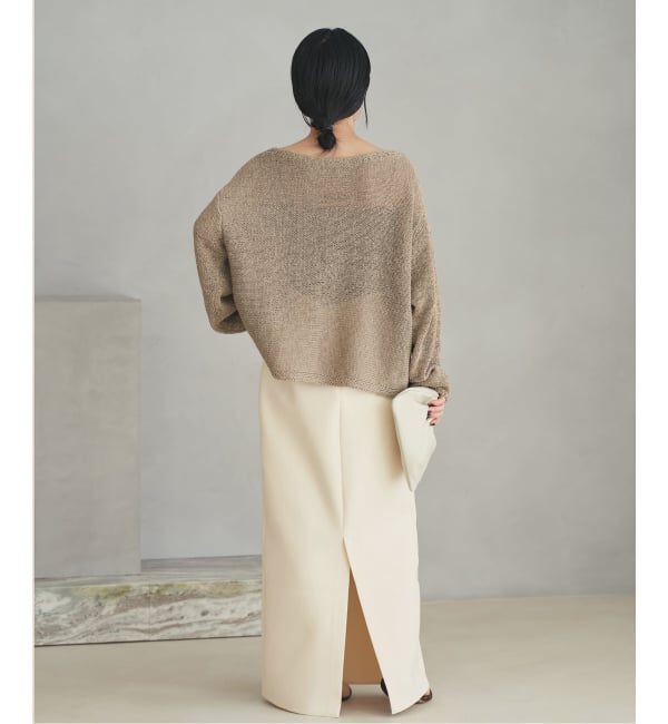 Plage「《追加》linen mix loose プルオーバー」|ニット・セーター|