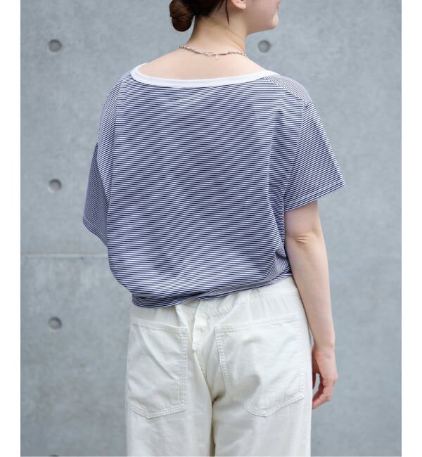 IENA「FOLKIN' VIOLETTE ROOM ASYMMETRY TEE Tシャツ FVR24407」|Tシャツ・カットソー|