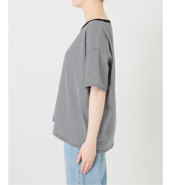 IENA「FOLKIN' VIOLETTE ROOM ASYMMETRY TEE Tシャツ FVR24407」|Tシャツ・カットソー|