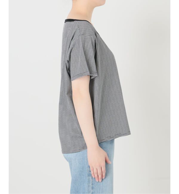 IENA「FOLKIN' VIOLETTE ROOM ASYMMETRY TEE Tシャツ FVR24407」|Tシャツ・カットソー|