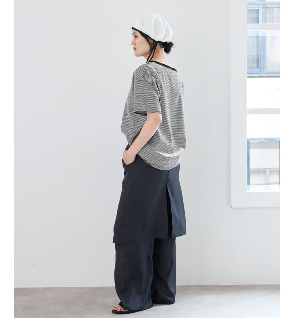 IENA「FOLKIN' VIOLETTE ROOM ASYMMETRY TEE Tシャツ FVR24407」|Tシャツ・カットソー|