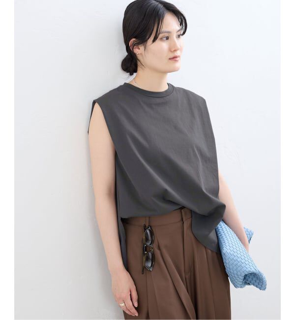 IENA「マーセライズ ノースリTシャツ」|Tシャツ・カットソー|